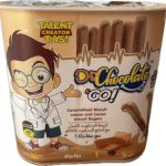 Dr. Chocolate Joe's Caramelized Biscuit Cream with Cocoa Biscuit Sticks 50 gm