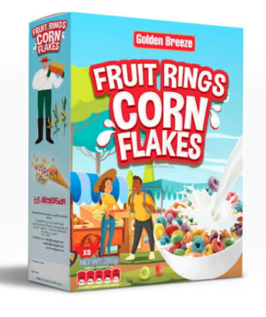 Golden Breeze Fruit Corn Flakes 250 gm