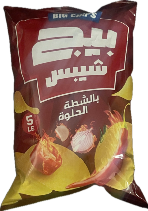 بيح شيبس شطة حلوة 5ج