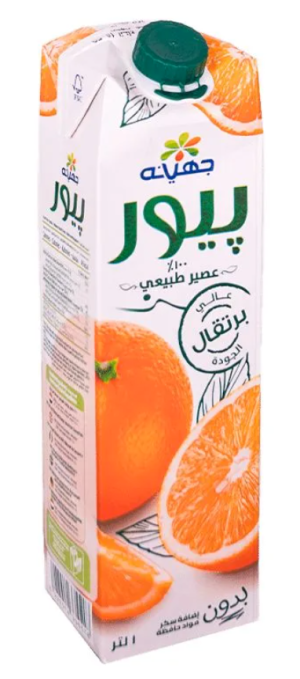 عصير جهينه برتقال بيور 1 لتر